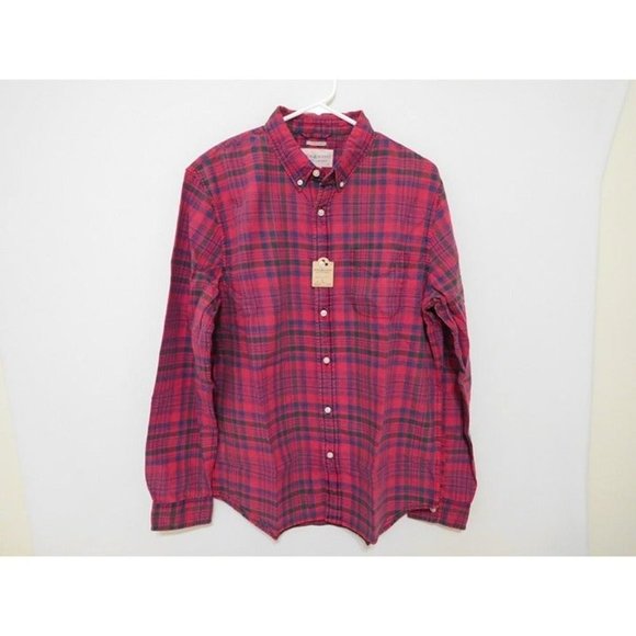 Ralph Lauren Other - Ralph Lauren Men Red Plaid Cotton Oxford Shirt -  Large L NEW MenWomenStyles